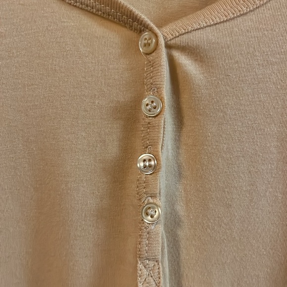 Urban Behavior 3/4 Sleeve Yellow Button Henley S - Picture 2 of 12